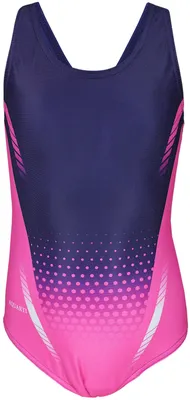 Produktbild von Aquarti Mädchen Badeanzug – Chlorresistenter Sport Badeanzug Mädchen mit Muscleback, Farbe: EP2274a3 Rosa , Größe: 158
