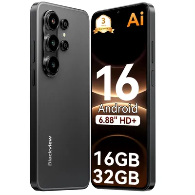 Produktbild von Blackview Wave 10C smartphone Ohne Vertrag, Android 16, 6.88", 120Hz, 1080p, Dual SIM, Face ID, 5000 mAh, Gemini AI, DokeOS 5.0, 1080p, 4G