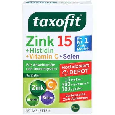 Image de Taxofit zinc+histidine+sélénium en comprimés à libération prolongée 40 comprimés
