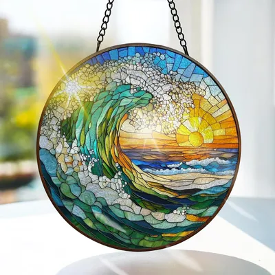 Obrázok produktu pre Závesná dekorácia 20x20 cm, sklo, pre okno