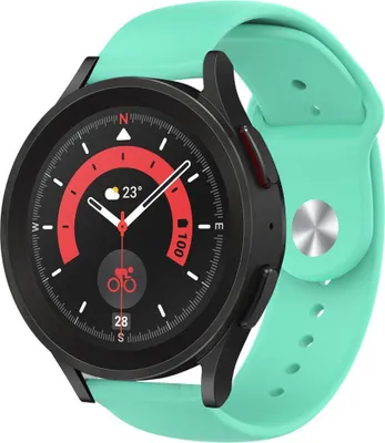 Produktbild von Strap-it Samsung Galaxy Watch 5 Pro Sportarmband (Aqua)