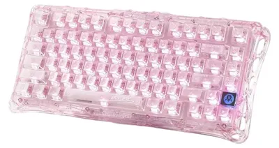 Produktbild von GravaStar Mercury K1 Lite Crystal Rose Wireless Gaming Tastatur - Bluetooth 2.4 GHz USB-C Kailh Linear