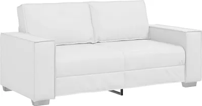 Produktbild von vidaXL Zweisitzer-Sofa Weiß 180 cm Kunstleder