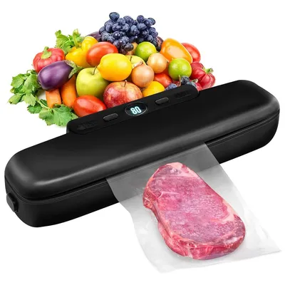 Produktbild von Vakuumverpackungsmaschinen, Vakuumierer, Automatischer Lebensmittel-Vakuumiergerät, One-Touch-Vakuumversiegelung für die Konservierung trockener, 30cm