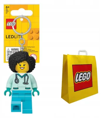 Produktbild von LEGO Keyring with Torch – Dr Flieber + LEGO GIFT BAG