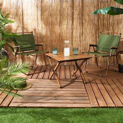 Image de Chaise - HOME DECO FACTORY - Camping - Ergonomique - Verte