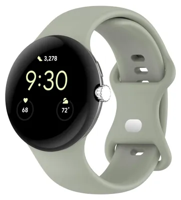 Produktbild von Smartwatch Armband Silikon Google Pixel Watch 4 / 3 45mm Butterfly-Schnalle Band