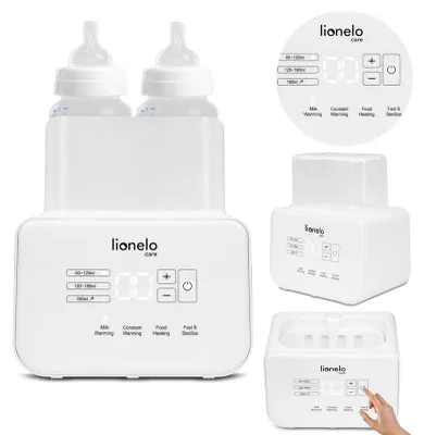 Produktbild von Lionelo Thermup Flaschenwärmer Für 2 Flaschen Sterilisator Und Auftauer