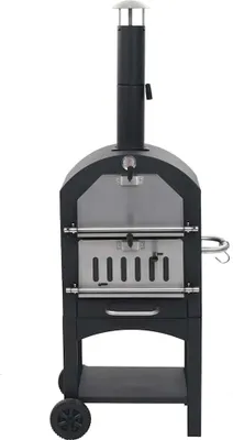 Produktbild von vidaXL Zahradní pec na pizzu na dřevěné uhlí se šamotem