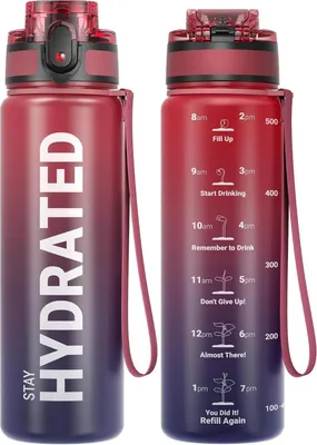 Image de Sahara Sailor Bouteille d'eau sans BPA Tritan anti-fuite Sport Bouteille d'eau 500ml Gym【Foncier