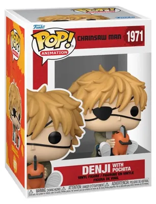 Immagine prodotto di Funko Pop! Chainsaw Man Denji z Pochitą - Figurka Winylowa Premium