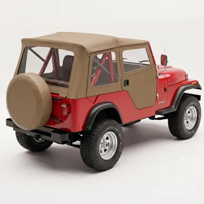 Produktbild von Supertop Softtop mit teilbaren Softtoptüren Tan Jeep CJ5 76-83