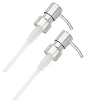 Produktbild von bremermann Bad-Serie LUCENTE - Ersatz-Seifenspenderpumpkopf 2er-Set, Edelstahl hochglanzpoliert