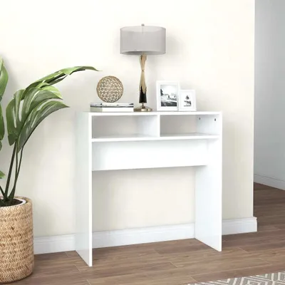 Produktbild von Cloris DesignMöbel Konsolentische - Weiß Konsolentisch Weiß 78x30x80cm Holzwerkstoff Schlichtes5801312