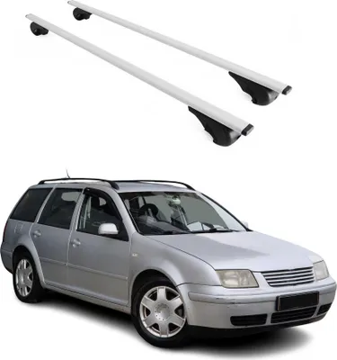 Produktbild von Dachträger Grundtäger für VW Bora Variant 1999-2005 75kg Metall Silber 2 tlg
