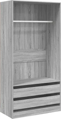 Obrázok produktu pre vidaXL Šatníková skriňa Grey Sonoma 100x50x200 cm odvodený výrobok z dreva
