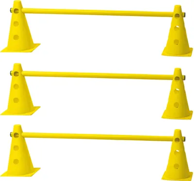 Produktbild von 3 Stück Hunde Agility Pylonen Hürde - aus leichtem, wetterfestem Kunststoff