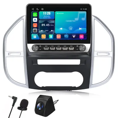 Produktbild von 2 Din Radio für Mercedes Benz Vito W447 2014-2020 Linux System CarPlay Android Auto Plug & Play mit Rückfahrkamera & Mikrofon
