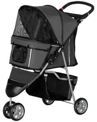 Produktbild von PawHut Hundewagen Hundebuggy klappbar für Hunde & Katzen mit Getränkehalter