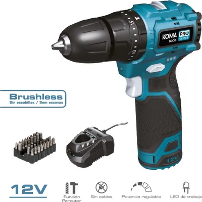 Produktbild von Akku-Bohrhammer-Set 12 V mit Zubehör, Batterie und Ladegerät