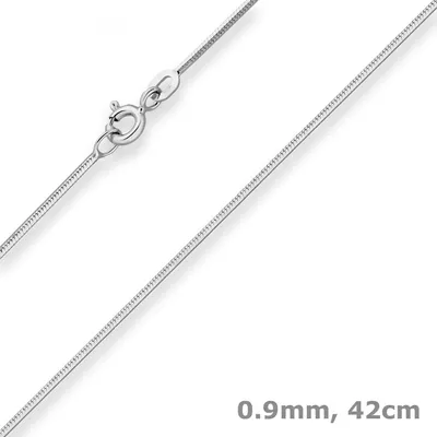 0-9mm-Schlangenkette-diamantiert-aus-333-Weißgold-42cm
