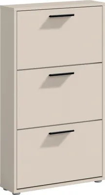 Produktbild von Schuhkipper SAM mit 3 Klappen, Kaschmir, Melaminbeschichtung, für 6 Paar Schuhe