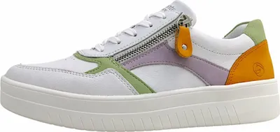 Immagine prodotto di Scarpe da ginnastica da donna Remonte, modello stringato, colore bianco, ideali per il tempo libero