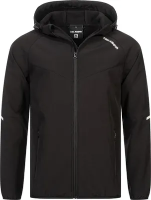 Produktbild von XL KJ-130|KIRKJUBØUR® "Njordr" Herren SOFTSHELLjacke 10.000 mm Wassersäule schwarz/hellgrau