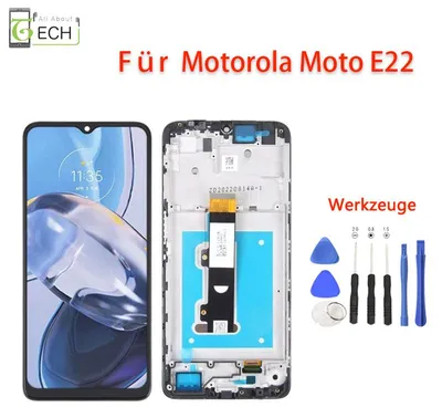 Produktbild von Für Motorola E22 / E22i XT2239 LCD Display mit Rahmen Touchscreen Bildschirm