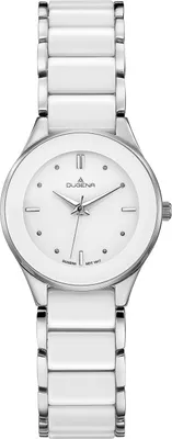 Obrázok produktu pre Dámske náramkové hodinky DUGENA Amica Ceramica, quartz, keramické puzdro z nehrdzavejúcej ocele, minerálne sklo, keramický náramok z nehrdzavejúcej ocele, skladacia spona, 3 bar