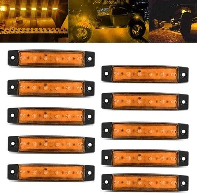 Immagine prodotto di Faretti a LED 24 V - arancioni - confezione da 10 - 12 V/24 V