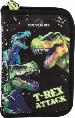 Produktbild von Ein-Fach-Mäppchen mit Zubehör Dinosaurier 20 Derform