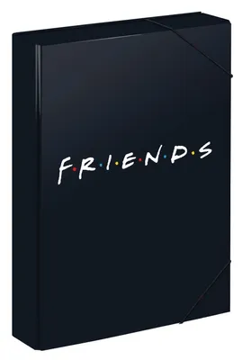 Immagine prodotto di Cartelle raccoglitrici A4 con elastico, per bambini, con motivo "Friends"