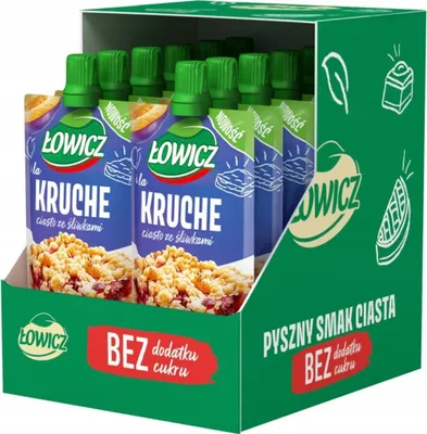 Zdjęcie produktu dla Łowicz Deser Ryżowo-Owocowy A'la Kruche Ciasto Ze Śliwkami 100 G X 12 Sztuk