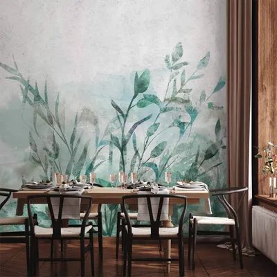 Produktbild von Vlies Fototapete - Watercolor Nature 250x175 cm Blätter b-A-0848-a-a