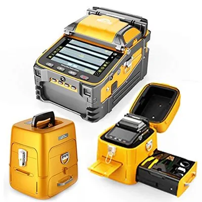 Productafbeelding van Glasvezellasapparaat Enige Uitvoering - 6 Motoren - 7800 mAh Batterij - Luchtvaartmetaal - Voor FTTH Hoofdlijnen - Lasapparaat