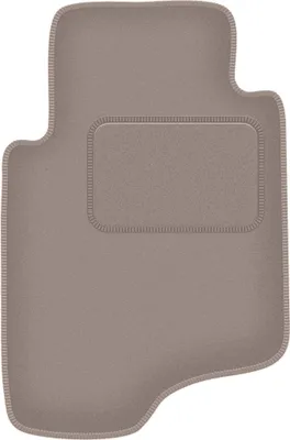Produktbild von Fahrerfußmatte Velours beige passend für Mitsubishi Pajero II (1991-1999, Feld) – mit Befestigungen – passgenau