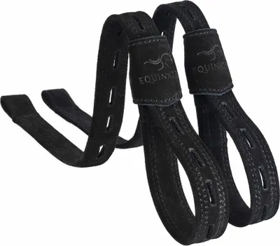 Produktbild von Equinate Slimline Mono Steigbügelriemen Columbia aus Wildleder Schwarz 70 cm