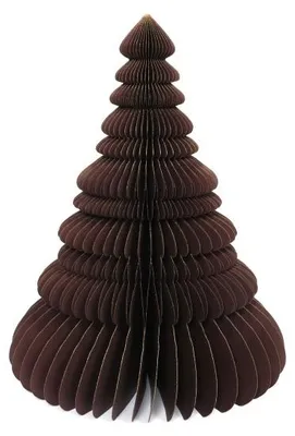 Only Natural – Wabenpapier-Weihnachtsbaum – Schwarz – 45 cm – Ansicht 1