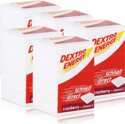 Produktbild von Dextro Energy Traubenzucker Cranberry 46g (5er Pack)