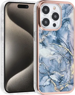 Produktbild von UNIQ Accessory iPhone 15 Pro TPU Back Cover - Marble Grey
