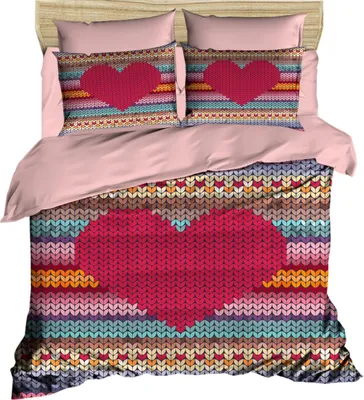Produktbild von L'Essentiel Linge de Maison, 209, Doppel-Bettbezug-Set, 100 % POLYESTER-MICROSATIN, Mehrfarbig, 200 x 220 cm