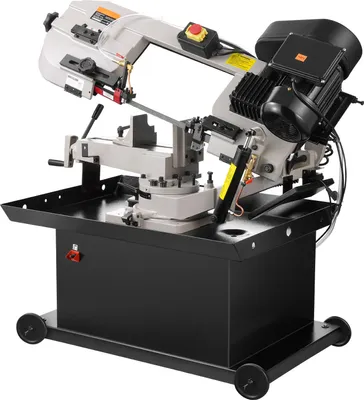 Immagine prodotto di SucceBuy Sega a nastro orizzontale per metallo - 7 x 8,25 pollici, sega a nastro da 1,1 kW a velocità variabile, 220 V