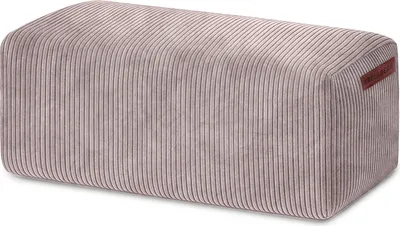 Produktbild von Green Bean® Indoor Sitzhocker Pouf 70x33x28cm EPS-Perlen Füllung & Cordstoff Kuschelig Weich Waschbar - Drinnen Bodenkissen Liegekissen Sitzkissen Sitzhocker Relax-Sessel Kinder Erwachsene Stoff Grau