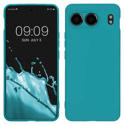 Produktbild von kwmobile Handyhülle für OnePlus Nord 4 5G Hülle - weiches Handy Silikon Case - Schutzhülle Cover - Petrol matt
