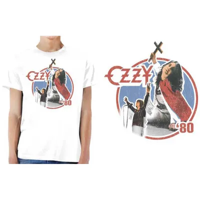 Produktbild von Ozzy Osbourne Blizzard of Ozz '80 White L T-Shirt