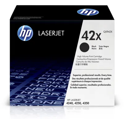 Produktbild von HP 42X Schwarz Original LaserJet Tonerkartusche mit hoher Reichweite