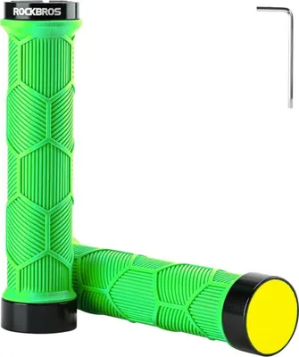 Obrázok produktu pre Gripy na bicykel Rockbros 40720007005 s reflektorom - zelené