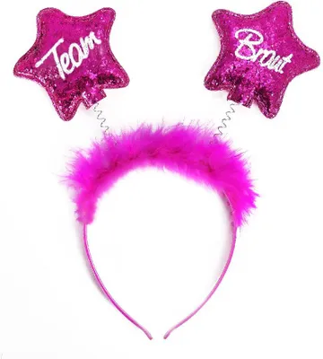 Immagine prodotto di Fascia obliqua unica per capelli squadra sposa JGA addio al nubilato rosa