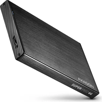 Produktbild von AXAGON Axagon EE25-XA6 Speicherlaufwerksgehäuse HDD/SSD-Gehäuse Schwarz 2,5"